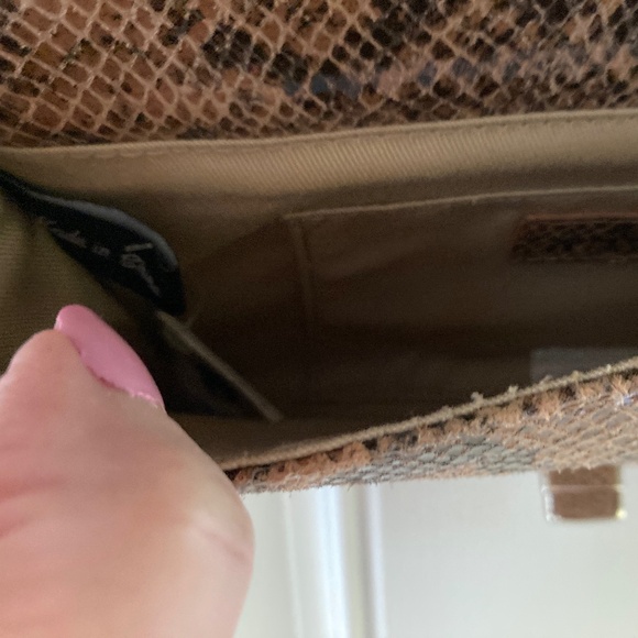 Alexis Hudson Lucy Crossbody Handbag/Amber Snake//NEW/$325 RETAIL! - Picture 9 of 12